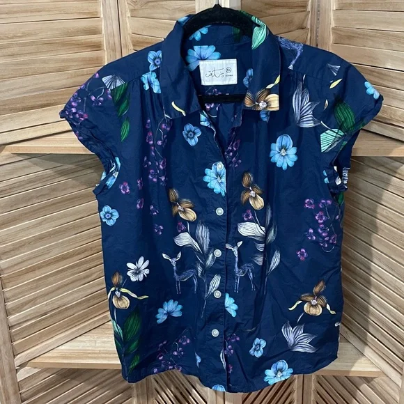 The Cat's Pajamas Deerly Luxe Pima Capri Size XL - Picture 9 of 16